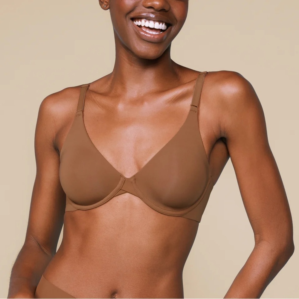 Harper Wilde Base T-Shirt Bra Size 36D Brown Lightly Lined Underwire NWT